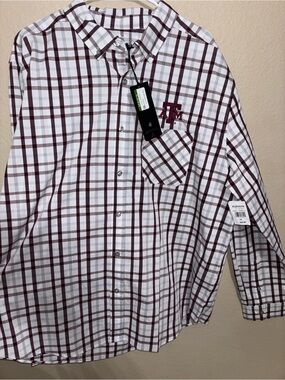 Texas A & M Aggies long sleeve button up